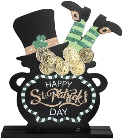 12 Inches Wooden St. Patrick's Day Decorations Indoor