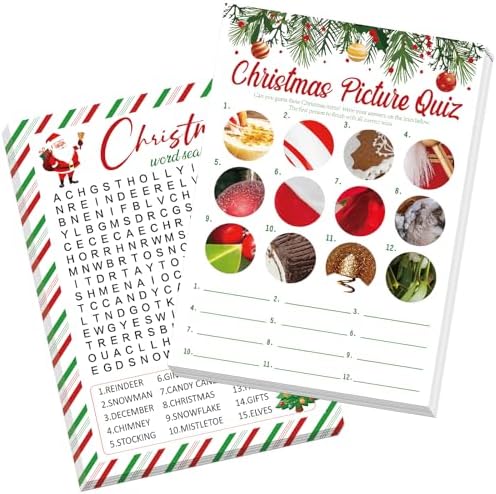 30 Players Christmas Party Games for Adults Family Office Large Groups (Xmas Search)