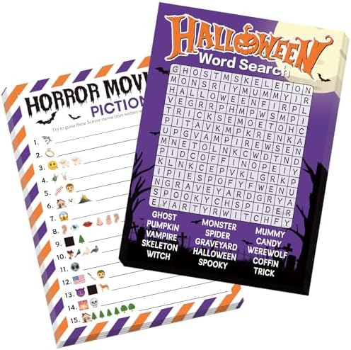 30 Players Halloween Party Games for Adults Family Office Large Groups (Halloween Purple)