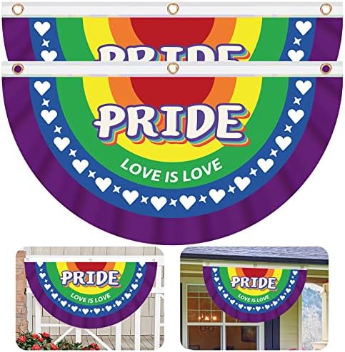 4 Pack Pride Rainbow Flag LGBT Community Gay Garden Flag Banner Outdoor Decoration