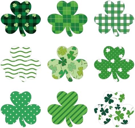 400PCS St. Patrick's Day Shamrock Stickers for St Patricks Day Decorations