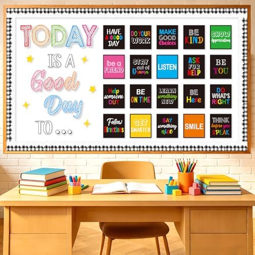 Affirmation Station Bulletin Board Decorations Set (Positive)