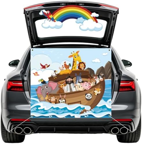 Christian Noah's Ark-Themed Halloween Trunk or Treat Car Decorations Kit