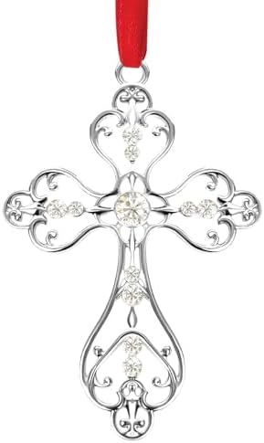 Christmas Christian Cross Ornaments for Christmas Tree Hanging Decorations 2025