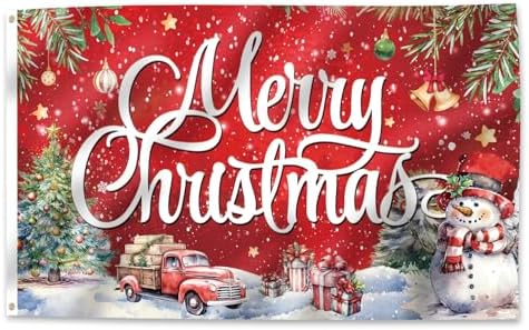 Christmas Flag Decoration 3x5 Ft Carnival Garden Banner Outdoor