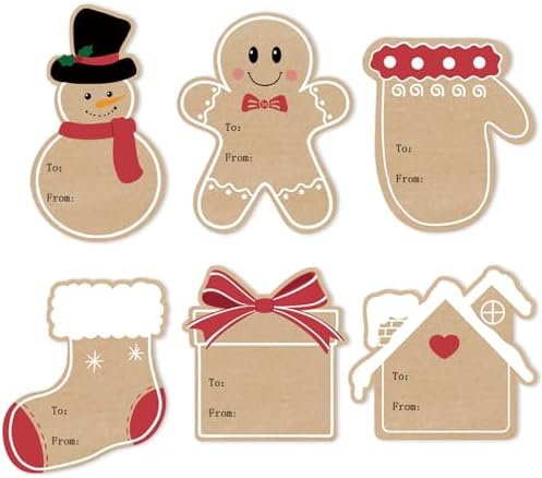 Christmas Gift Tags Stickers (Cute)