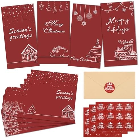Christmas Money Holder Cards with Envelopes and Stickers
