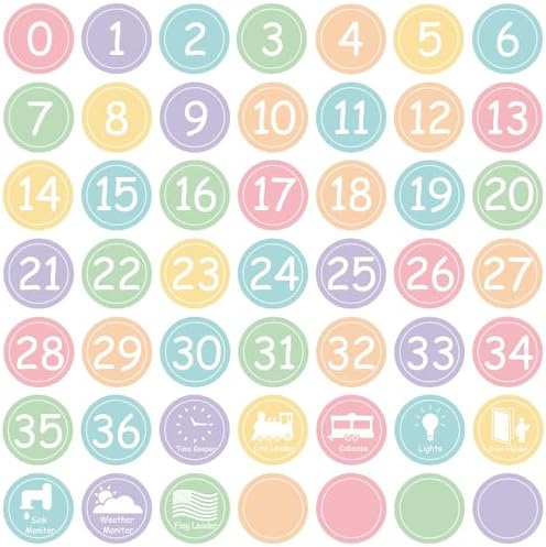 Colorful Line Up Spots for Classroom Floor Decorations (Pastel 4)