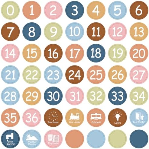 Colorful Line Up Spots for Classroom Floor Decorations (Boho B 2 1 2)