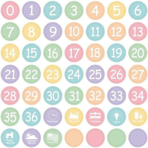 Colorful Line Up Spots for Classroom Floor Decorations (Pastel 2 1 2)
