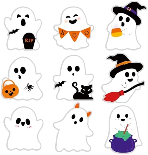 Cute Halloween Stickers Decorations (Cute Ghost)