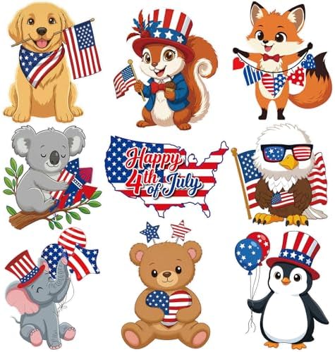 Large 11"x14" 4th of July Bulletin Board Decorations Cutouts Set