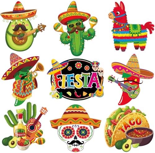 Large 11"x14" Cinco de Mayo Decorations Cutouts Set