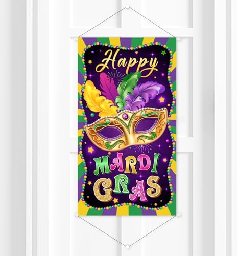 Mardi Gras Decorations Hanging Banner