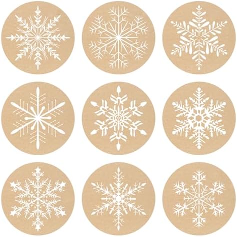 Natural Kraft Paper Christmas Stickers