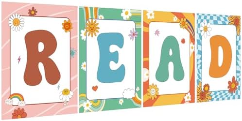 Reading Posters for Classroom Decorations (Groovy)