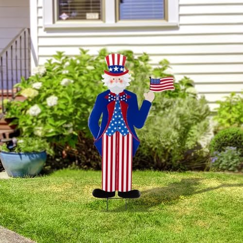 Veterans Day Yard Signs Uncle Sam Garden Stakes