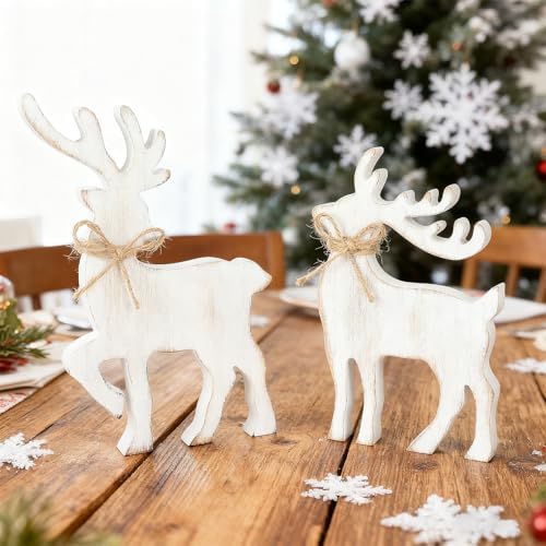 Vintage Christmas Reindeer Decorations for Home (Vintage)