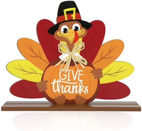 Vintage Thanksgiving Turkey Decorations for Home (Turkey Pumpkin)