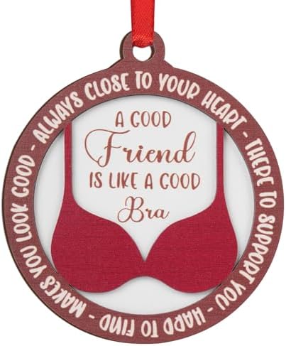 Wooden Best Friend Ornament for Women 2025 Christmas Ornaments for Tree Decorations