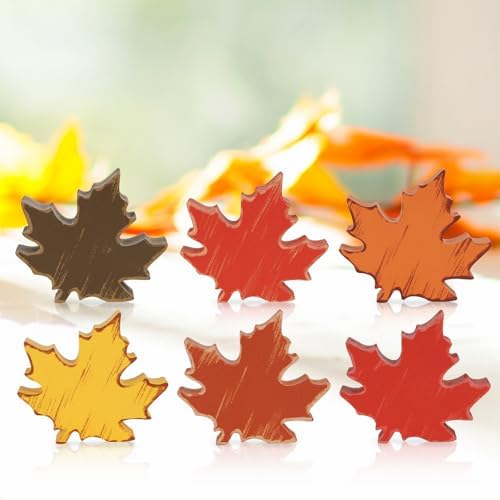 Wooden Fall Leaves Decorations for Home Office Indoor