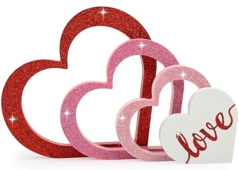 Wooden Hearts Valentine's Day Decorations Indoor