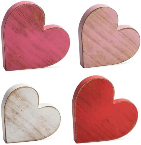 Wooden Hearts Valentines Decorations Indoor