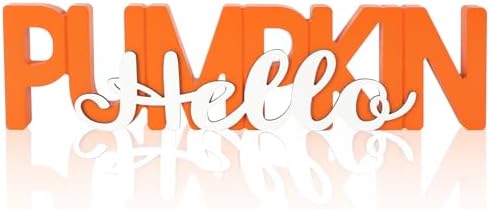 Wooden Hello Pumpkin Sign