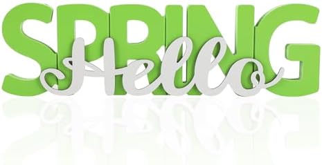 Wooden Hello Spring Sign